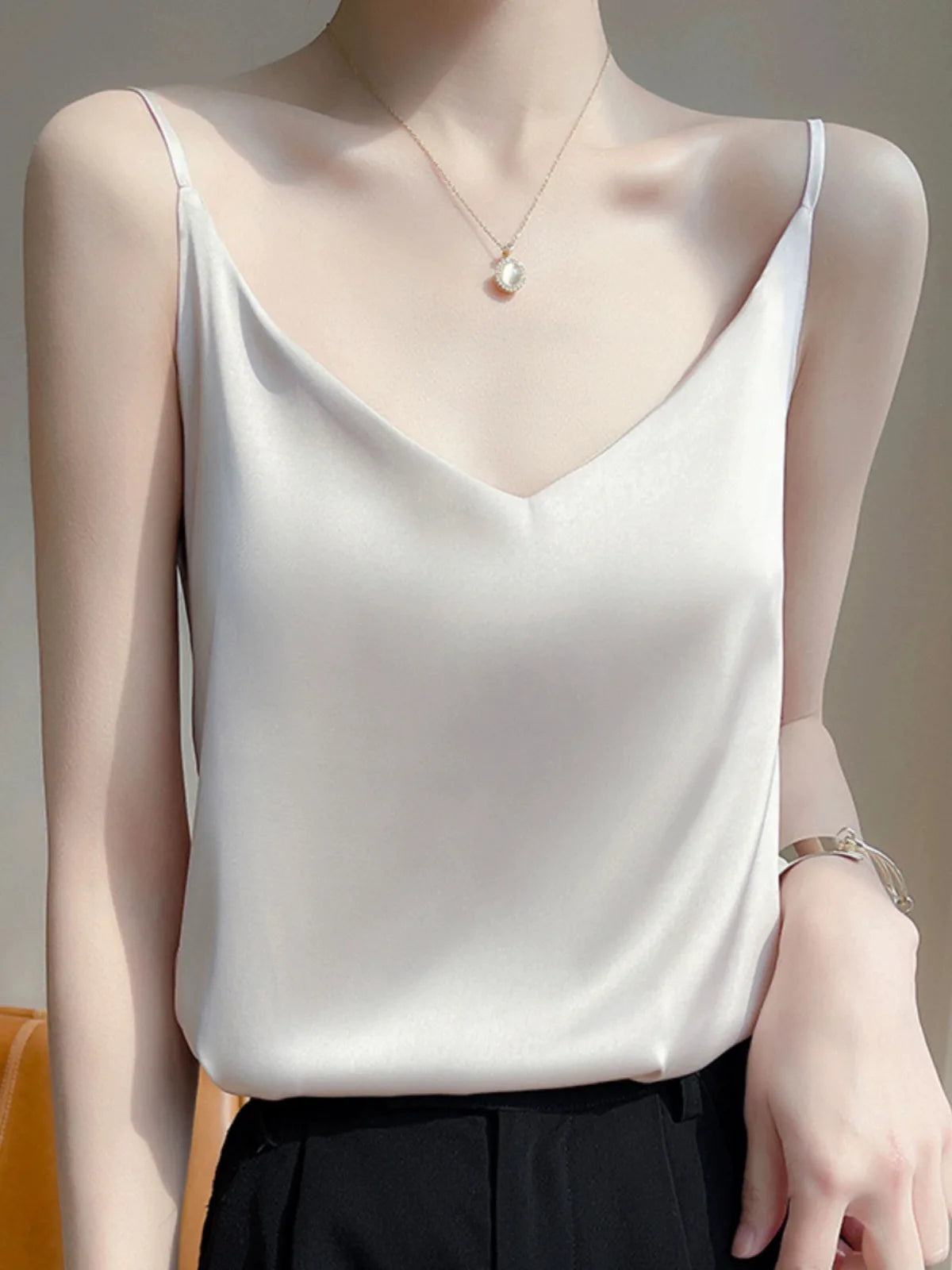 Elegant Satin Cami Top – Minimal Luxury Look